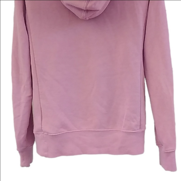 The North Face Half Dome Fleece Pullover Hoodie Dusty Rose w Large Gold Logo - Picture 9 of 11